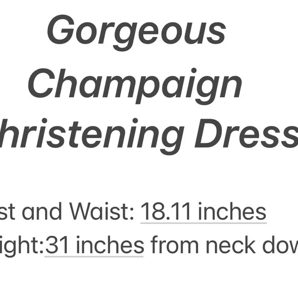 NWOT christening gown
